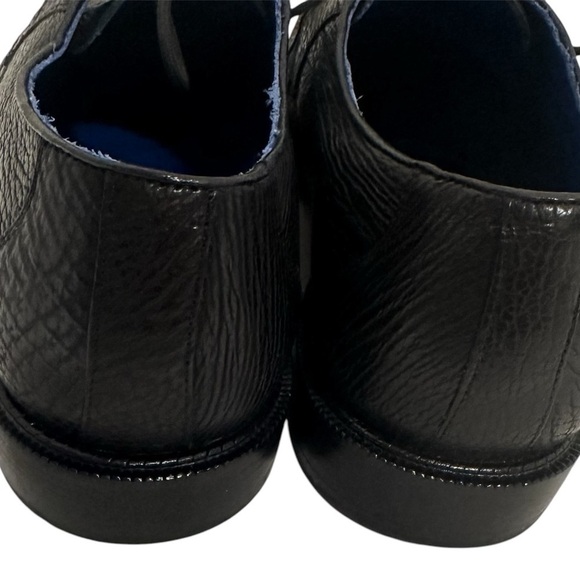 Belvedere Ray Men’s Black Exotic Shark-Skin Lace Up Oxfords Dress Shoes main image 6